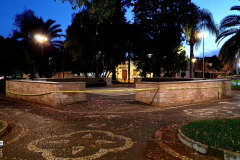 Fuente luminosa Plaza Artigas. Rivera, Uruguay 20/04/2020